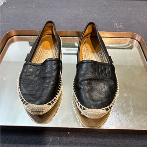 Black Gucci Espadrille Loafers
